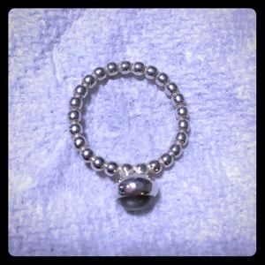 Pandora ring 💍 with grey stone 🤩